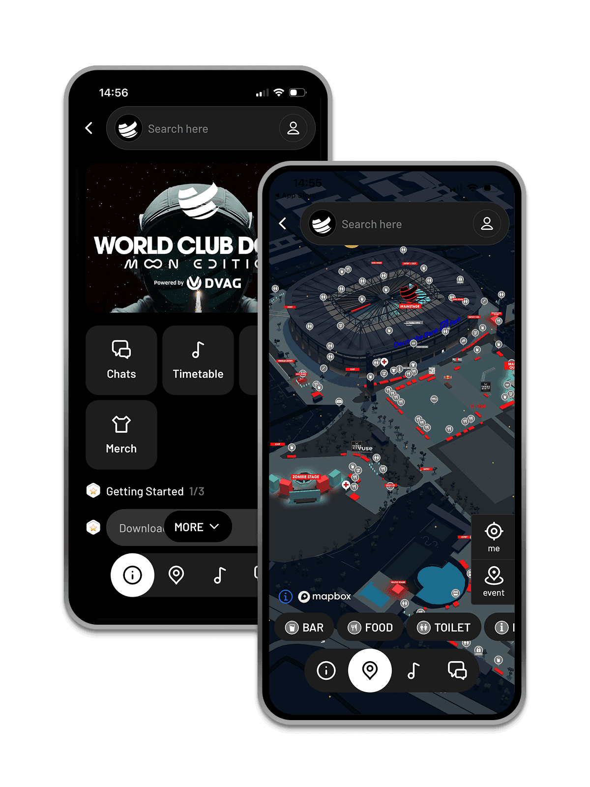 Branded app mockup
