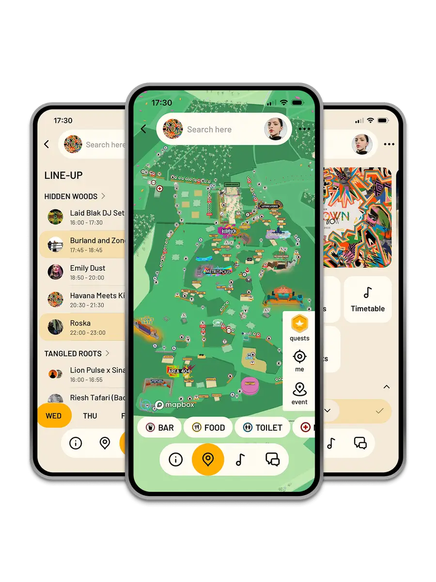 App home screen